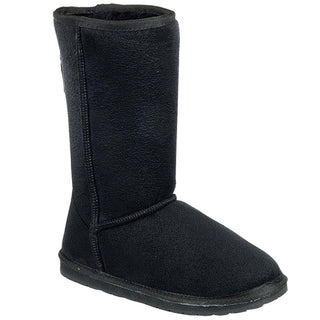Buy black LAVRA Girls Mid Calf Faux Suede Winter Boots Anti Slip Snow Shoe