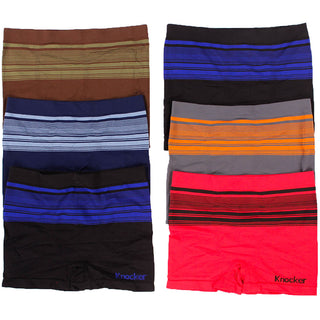 Buy upper-stripes 6 Mens Seamless Boxer Briefs Trunks Underwear