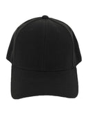 Men's Fitted Blank Curved Brim Baseball Hat Cap