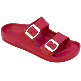 Buy red Men&#39;s Classic Double Strap Buckle Sandals