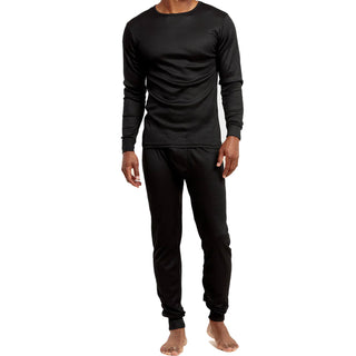Buy black Men&#39;s Two Piece Long Johns Thermal Underwear Set