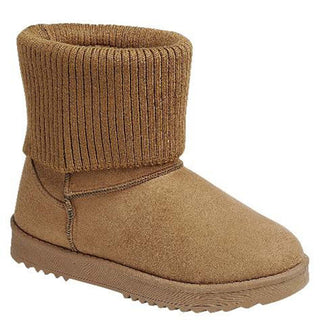 Buy tan LAVRA Women&#39;s Winter Boots Sheepskin Fur Lined Mid Calf Booties Snow Shoes Gift
