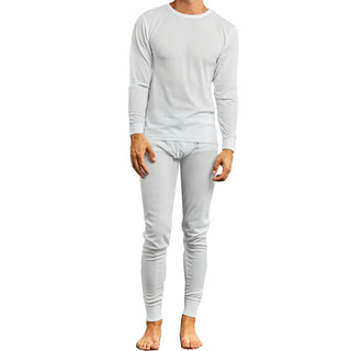Buy white Men&#39;s Two Piece Long Johns Thermal Underwear Set