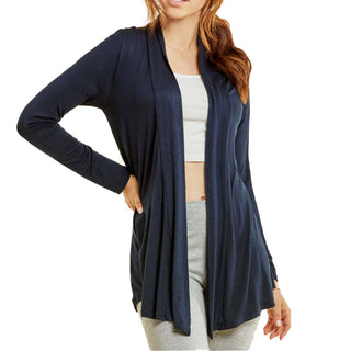 Buy navy Women&#39;s Polar Fleece Zip Up Long Sleeve Jacket