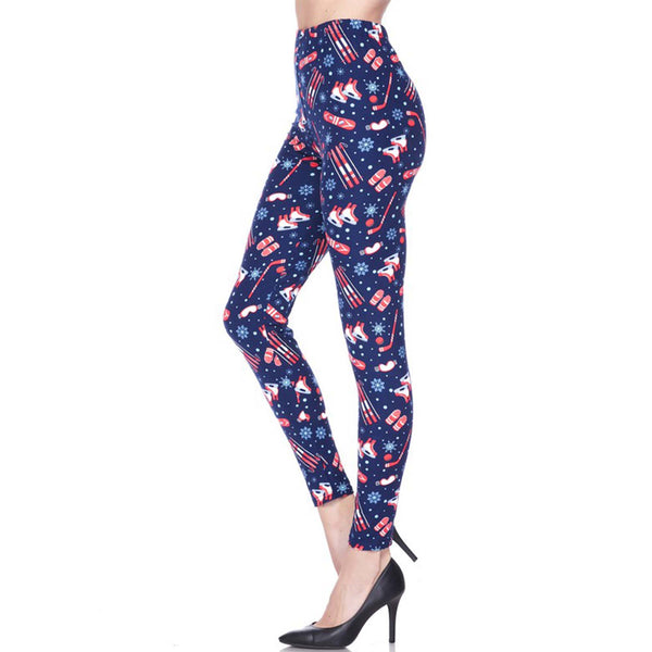 LAVRA Womens Christmas Leggings Regular & Plus Size Holiday Xmas Pajama Pants Gift