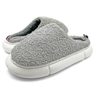 Buy thick-gray LAVRA Womens Bedroom Slippers Plush Faux Fur House Shoes Furry Clogs