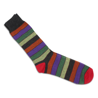 Buy red-gray-argyle Men&#39;s Stripes and Argyle Colorful Print Dress Socks
