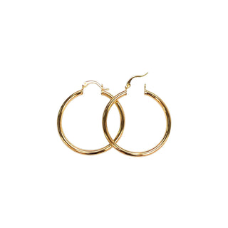 Buy basic-hoop LAVRA 18K Yellow Gold Filled Round Hoop Earrings Circle Dangle Women Jewelry