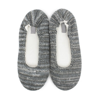 Buy blue-gray Women&#39;s Cable Knit Slip On House Slippers