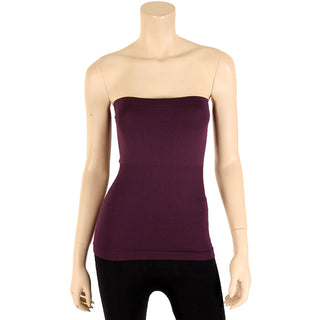Buy purple Women&#39;s Seamless Stretch Long Bandeau Tube Top