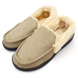 Buy husk-beige LAVRA Women&#39;s Corduroy slippers Moccasin House Shoes Bedroom Loafters