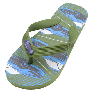 Buy green Boy&#39;s Classic T-Strap Flip Flop Sandals