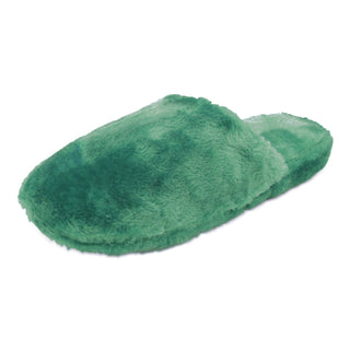 Buy green Women&#39;s Furry Slide Slip On Slippers
