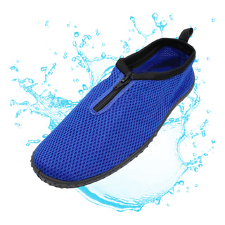Buy blue Men&#39;s Zip Up Aqua Socks Water Shoes