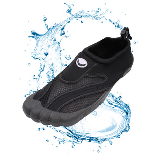 Buy black Men&#39;s Toe Slide Aqua Socks Water Shoes