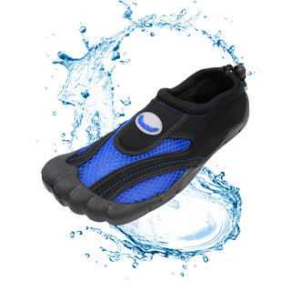 Buy royal-blue Men&#39;s Toe Slide Aqua Socks Water Shoes