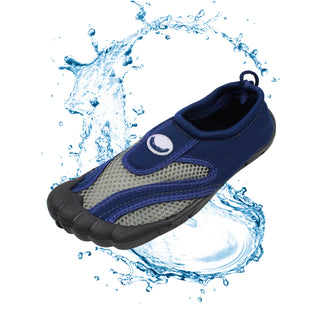 Buy gray-blue Men&#39;s Toe Slide Aqua Socks Water Shoes