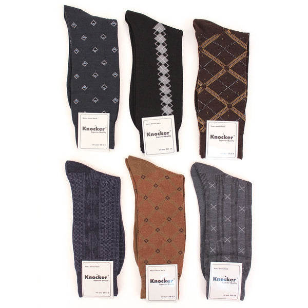 Men's 6 Pack of Dress Socks