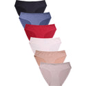 6 Pack of Women's Full Coverage High Waist Cotton Briefs Panties