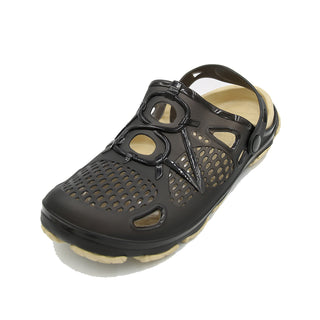 Buy beige-black VENTANA Mens Clogs Ventilated Garden Outdoor Summer Water Shoes