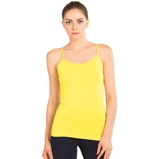 Buy yellow Sofra Women&#39;s Stretch Camisole Cami Tank Top