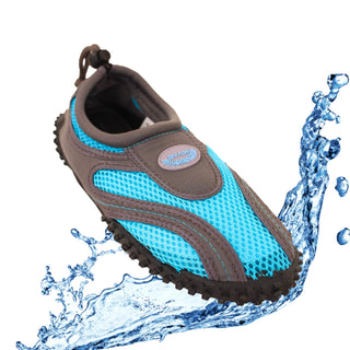 Buy turquoise Women&#39;s Drawstring Slip On Aqua Socks Water Shoes