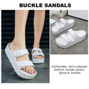 Women's Classic Double Strap Buckle Sandals