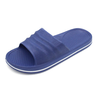 Buy simple-blue Women&#39;s Classic Slip On Indoor / Outdoor Sandals-10-Black