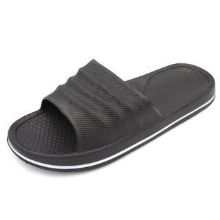 Buy simple-black Women&#39;s Classic Slip On Indoor / Outdoor Sandals-10-Black