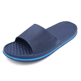 Buy navy Men&#39;s Slip On Sport Slide Sandals