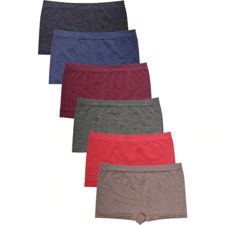 Buy forest 6 Pack of Women&#39;s Seamless Stretch Boy Shorts Panties
