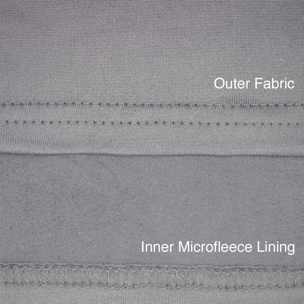 Women's Microfiber Fleece Thermal Underwear Two Piece Long Johns Set-Small-Silver
