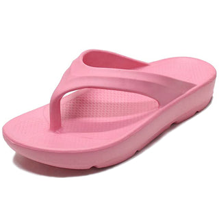 Buy pink LAVRA Womens Summer Flip Flops Cushion Thong Beach Sandals