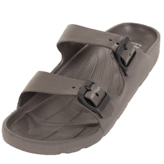 Buy metal-gray Men&#39;s Classic Double Strap Buckle Sandals