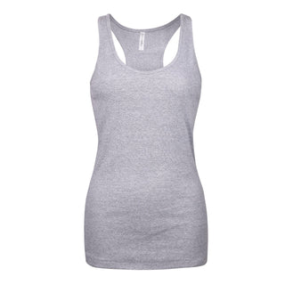 Buy racer-gray Women&#39;s 100% Cotton Basic Ribbed Tank Top