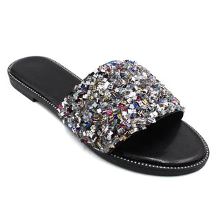 Buy multi Women&#39;s Cushion Slip On Slide Sandals