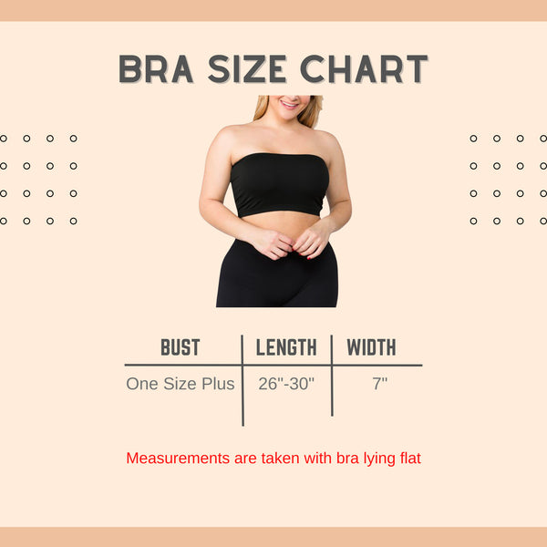 Women's Plus Size Strapless Bra Bandeau