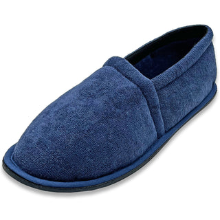Buy blue Men&#39;s Terry Cloth Slip On House Slippers