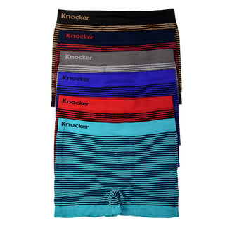 Buy thin-stripes 6 Mens Seamless Boxer Briefs Trunks Underwear