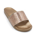 Women's Glitter Rhineston Slide Sandals