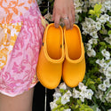 Women's Solid Slingback Garden Clogs Shoes