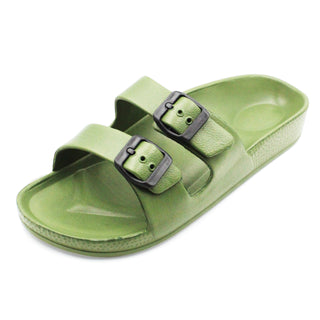 Buy green Men&#39;s Classic Double Strap Buckle Sandals