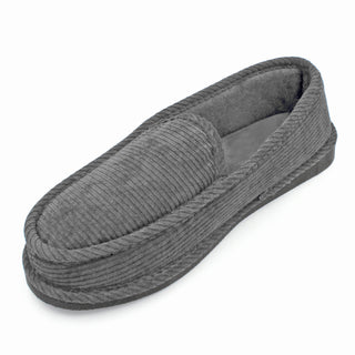 Buy gray Men&#39;s Corduroy House Slippers