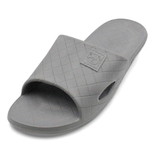 Buy vent-gray SLM Men&#39;s Soft Rubber Cushion Slip On Casual Bathroom and House Slide Sandals