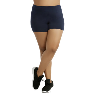 Buy short-navy Women&#39;s Seamless Stretch Biker Shorts Legging