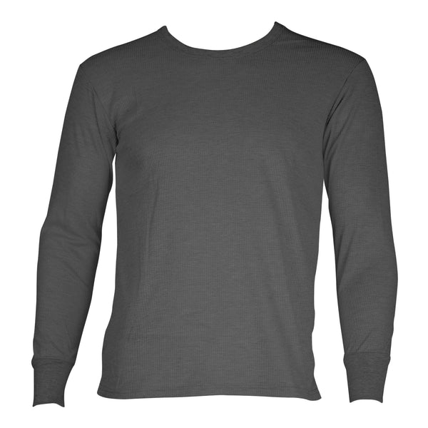 SLM Men's Thermal Undershirt Waffle Knit Lightweight Base Layer Insulated Long Sleeve Top