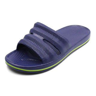 Buy ridge-blue Women&#39;s Classic Slip On Indoor / Outdoor Sandals-10-Black