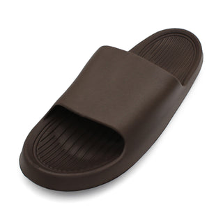 Buy brown LAVRA Women&#39;s Summer Slides Comfortable Cloud Slippers Beach Sandals