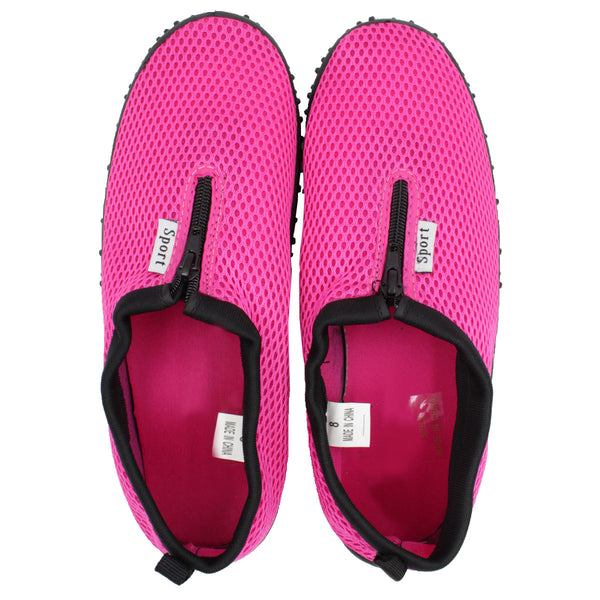 Women's Zip Up Aqua Socks Water Shoes