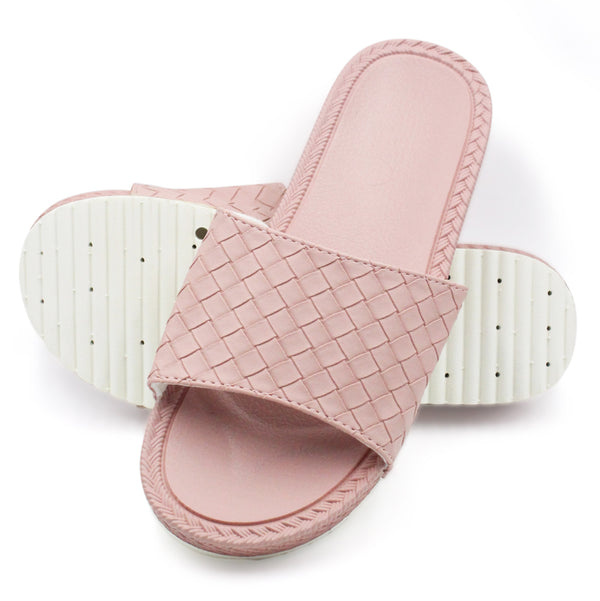 LAVRA Women's Woven Platform Slip On Slide Sandals